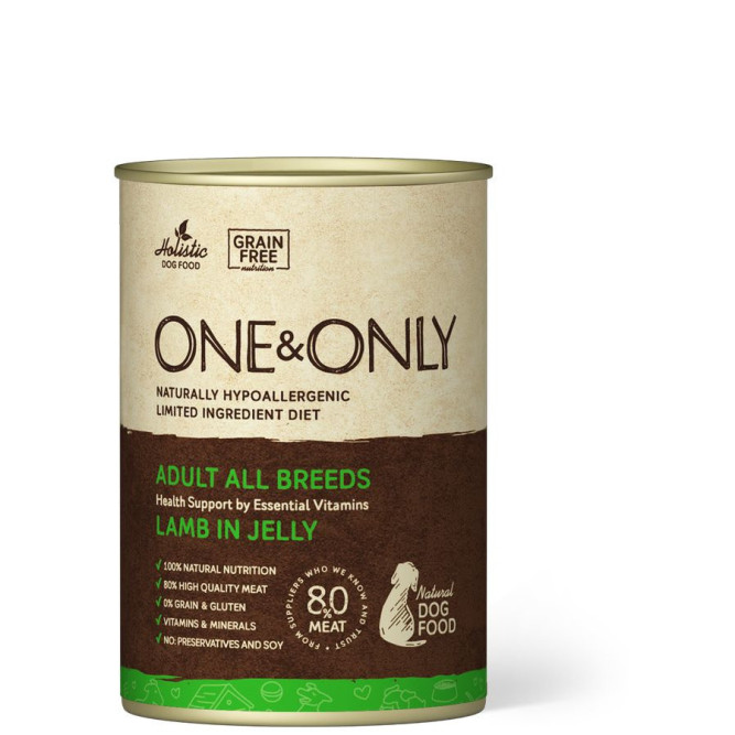 ONE&amp;ONLY Lamb влажный корм для собак с ягненком в консервах - 400 г