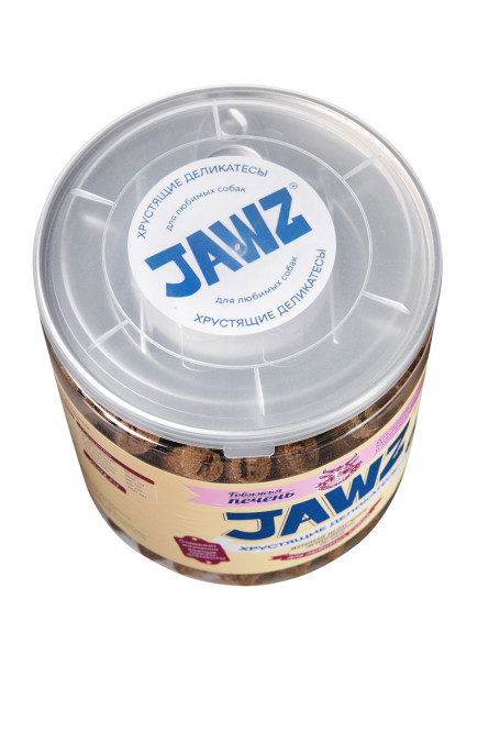 JAWZ Хрустящие Деликатесы лакомство для собак, говяжья печень - 350 г
