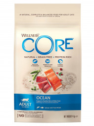 Wellness Core сухой корм для взрослых кошек с лососем и тунцом 4 кг