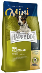 Happy Dog Supreme Mini New Zealand сухой корм для взрослых собак мелких пород с чувствительным пищеварением и аллергией с ягненком и рисом - 8 кг