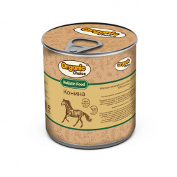 Organic Сhoice влажный корм для взрослых собак 100% конина в консервах - 340 г х 12 шт
