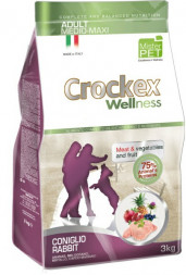 CROCKEX Wellness сухой корм для взрослых собак средних и крупных пород с кроликом и рисом - 3 кг