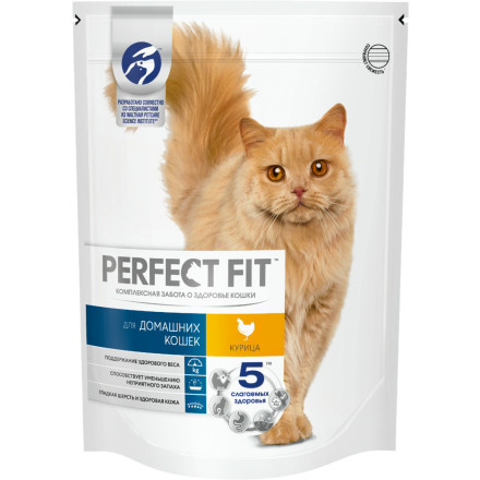 Perfect Fit In-home сухой корм для взрослых домашних кошек с курицей - 650 г