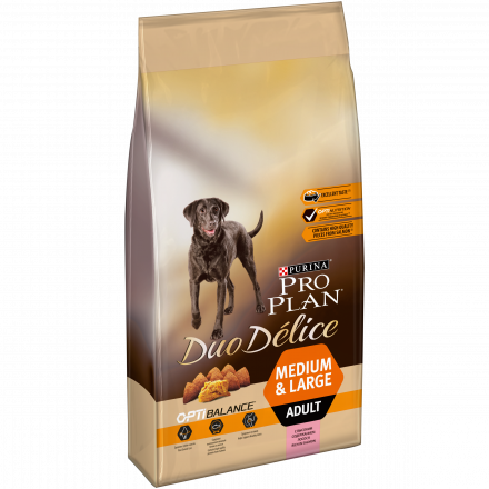 Purina Pro Plan Duo Delice сухой корм для взрослых собак крупных пород с лососем и рисом - 10 кг