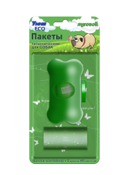 Уют ECO контейнер и пакеты для выгула, луговой - 40 шт