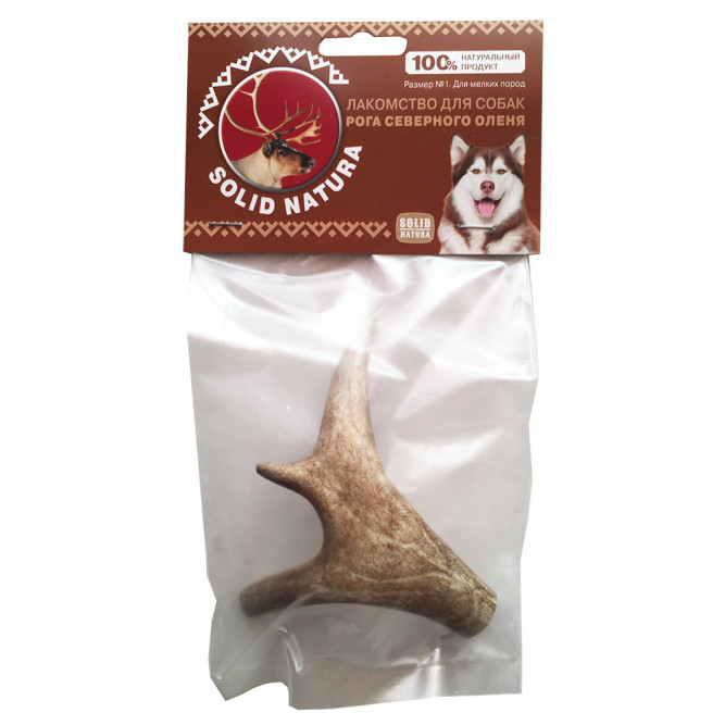 Лакомство Solid Natura для собак рога северного оленя - 35 г