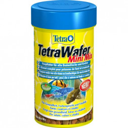 TetraWaferMix Mini корм в мини-чипсах для всех мелких донных рыб 100 мл