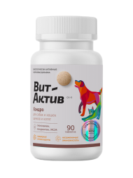 Вит-Актив СК-Х биологически активная кормовая добавка Хондро для собак и кошек, для опорно-двигательного аппарата - 90 табл.