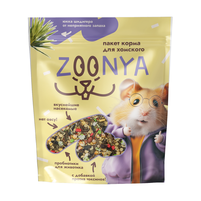 Zoonya сухой корм для хомяков - 500 г