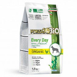 Forza10 Every Day Bio pollo alghe S/M сухой корм для взрослых собак мелких и средних пород с курицей, кукурузой и водорослями - 1,5 кг