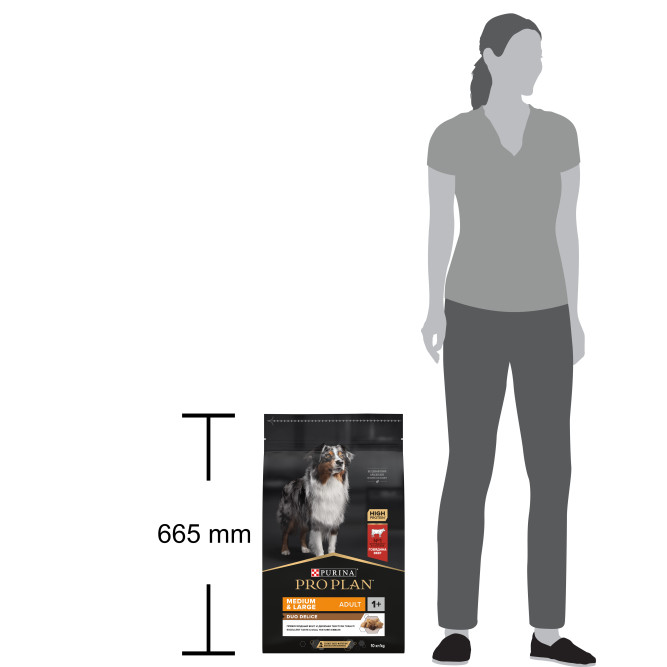 Purina Pro Plan Duo Delice сухой корм для взрослых собак средних и крупных пород с говядиной и рисом - 10 кг