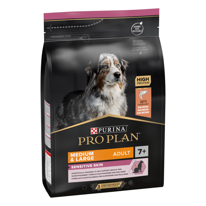 Purina Pro Plan Medium &amp; Large Adult 7+ cухой корм для взрослых собак средних и крупных пород старше 7 лет с лососем и рисом - 3 кг