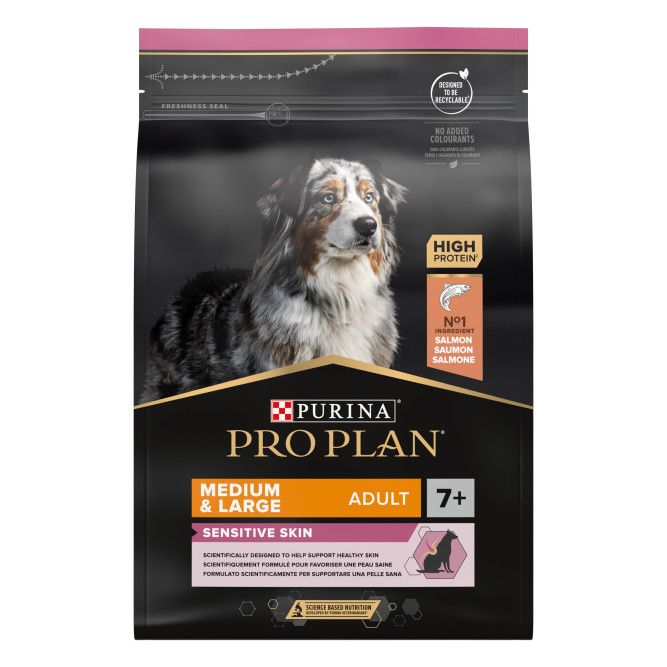 Purina Pro Plan Medium &amp; Large Adult 7+ cухой корм для взрослых собак средних и крупных пород старше 7 лет с лососем и рисом - 3 кг