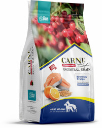 CARNI LIFE Medium Maxi сухой корм для взрослых собак средних и крупных пород с лососем, апельсином и клюквой - 2,5 кг