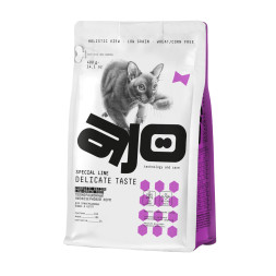 AJO Cat Delicate Taste сухой корм для привередливых кошек и котят с индейкой - 400 г