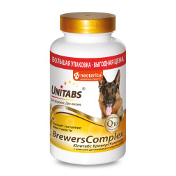 Unitabs BrewersComplex витамины с Q10 для крупных собак - 200 табл.