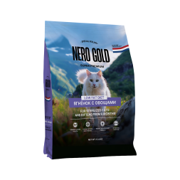 Nero Gold Super Premium сухой корм для стерилизованных кошек и котят с мясом ягненка и овощами - 400 г