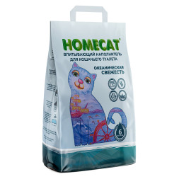Homecat цеолитовый впитывающий наполнитель - 3 кг