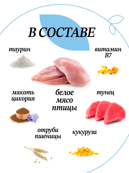 Chat&amp;Chat Adult Exigent Tuna сухой корм для взрослых кошек со вкусом тунца - 900 г