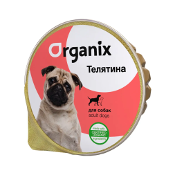 Organix паштет для взрослых собак, с телятиной - 125 г x 16 шт