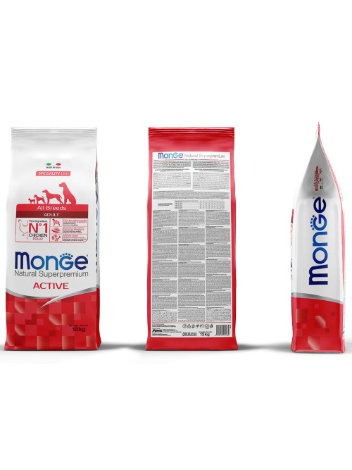 Monge Dog Speciality Active сухой корм для взрослых активных собак с курицей 12 кг