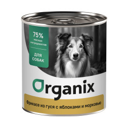 Organiх консервы для собак с мясом гуся, яблоками и морковью - 750 г х 6 шт