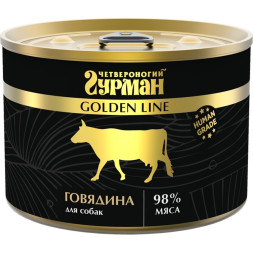 Четвероногий Гурман Golden line консервы для собак с говядиной - 525 г х 6 шт