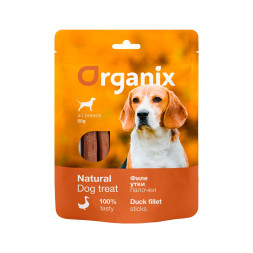 Organix лакомство для взрослых собак всех пород "Палочки из филе утки" 100% мясо - 50 г
