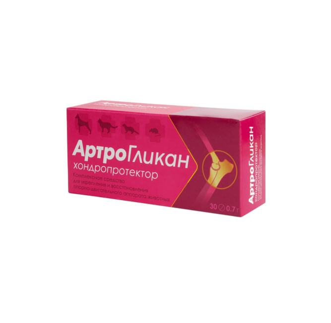 Артрогликан хондропротектор для животных - 30 табл.
