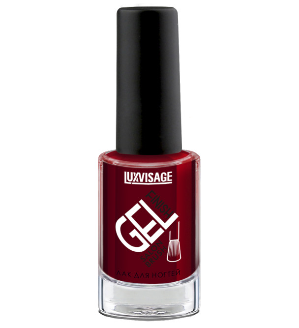 LUXVISAGE лак для ногтей GEL Finish, тон 8 Бордовый