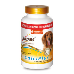 Unitabs CalciPlus витамины с Q10 для собак - 200 табл.