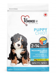 1st Choice Puppy Medium &amp; Large Breeds сухой корм для щенков средних и крупных пород с курицей - 2,72 кг