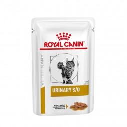 Royal Canin Urinary S/O влажный диетический корм кусочки в соусе для взрослых кошек при МКБ с курицей - 85 г