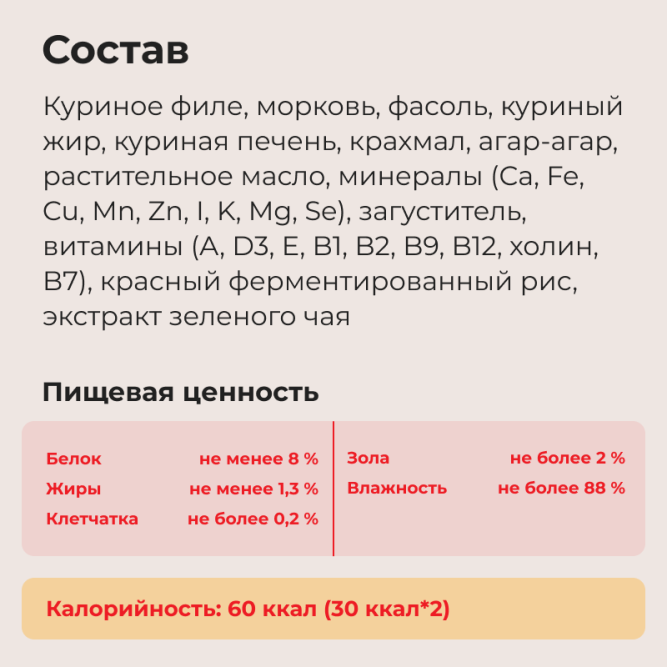 Inaba Twins влажный дополнительный корм для взрослых собак всех пород с куриным филе, овощами и печенью в желе, в паучах - 80 г х 12 шт