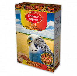 Родные Корма корм для волнистых попугаев с орехами - 500 г