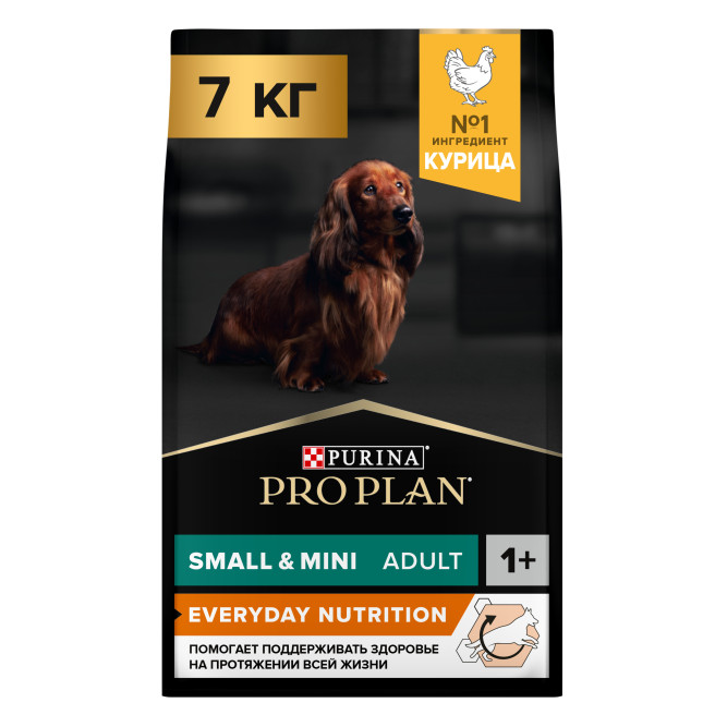 Purina Pro Plan Small &amp; Mini сухой корм для взрослых собак миниатюрных и мелких пород с курицей и рисом - 7 кг