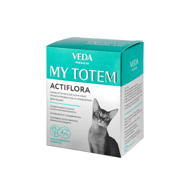 MY TOTEM ACTIFLORA синбиотический комплекс для кошек - 30 пак.