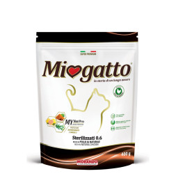 Miogatto Sterilized сухой корм для взрослых стерилизованных кошек с курицей - 400 г