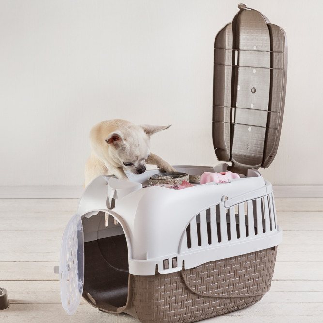 BAMA PET KENNEL TOUR MAXI переноска, 59х38х37 см, до 12 кг, коричневая