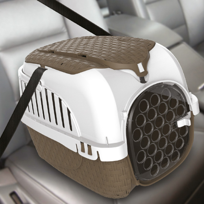 BAMA PET KENNEL TOUR MAXI переноска, 59х38х37 см, до 12 кг, коричневая