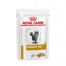 Royal Canin Urinary S/O влажный диетический корм паштет для взрослых кошек при МКБ с курицей - 85 г