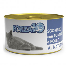 Forza10 Natural Sgombro Tonno Pollo влажный корм для взрослых кошек со скумбрией, тунцом и курицей - 75 г х 24 шт