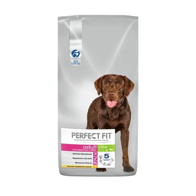 Perfect Fit сухой корм для собак средних и крупных пород с курицей - 14,5кг