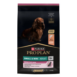 Сухой корм Pro Plan Adult Small&amp;Mini Sensitive Skin для собак мелких пород с чувствительной кожей с лососем и рисом - 7 кг