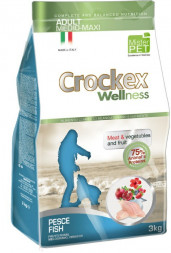 CROCKEX Wellness сухой корм для взрослых собак средних и крупных пород с рыбой и рисом - 3 кг