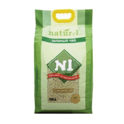 Наполнитель N1 Naturel Зеленый чай комкующийся для кошачьего туалета 17,5 л