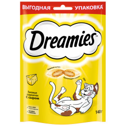Dreamies лакомые подушечки для взрослых кошек с сыром - 140 г