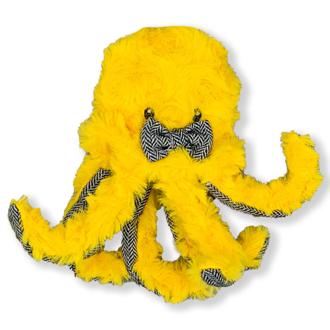 Elder Club игрушка для пожилых собак Медуза желтая, 14 см