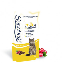 Sanabelle Snack полувлажное лакомство для кошек для поддержания здоровья мочевыводящей системы с форелью и клюквой - 55 г