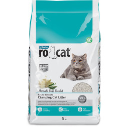 Ro Cat комкующийся наполнитель для кошек, без пыли, с ароматом марсельского мыла - 5 л (4,25 кг)